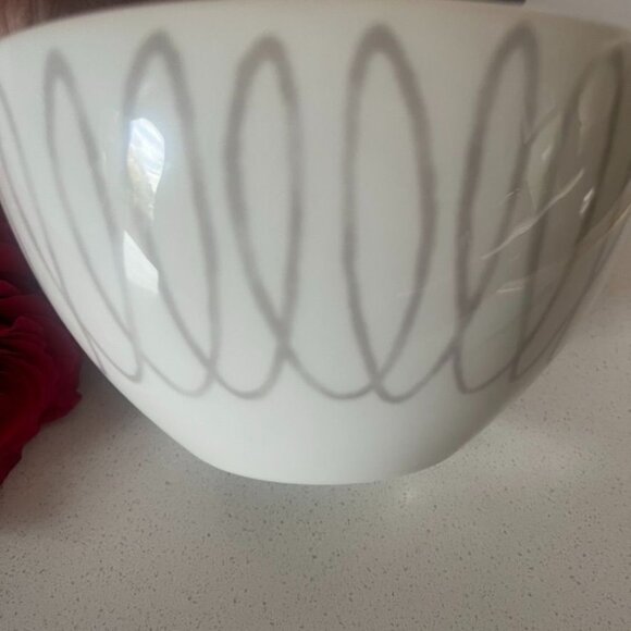 Kate Spade/Lenox Charlotte Street East Grey 4pc Setting Stripes Dots Mix Match - Picture 6 of 10